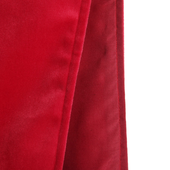 Luxe Dark Red Velvet Lined Table Runner