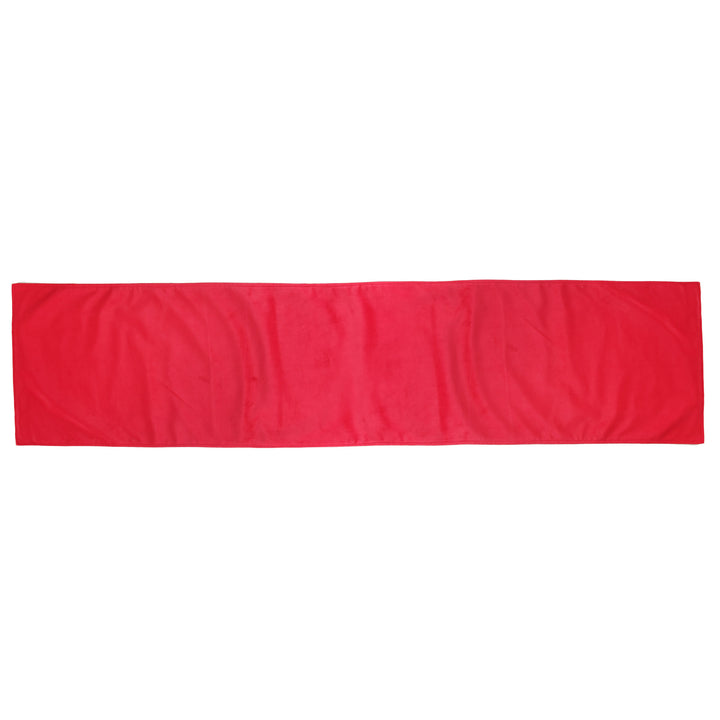 Luxe Dark Red Velvet Lined Table Runner