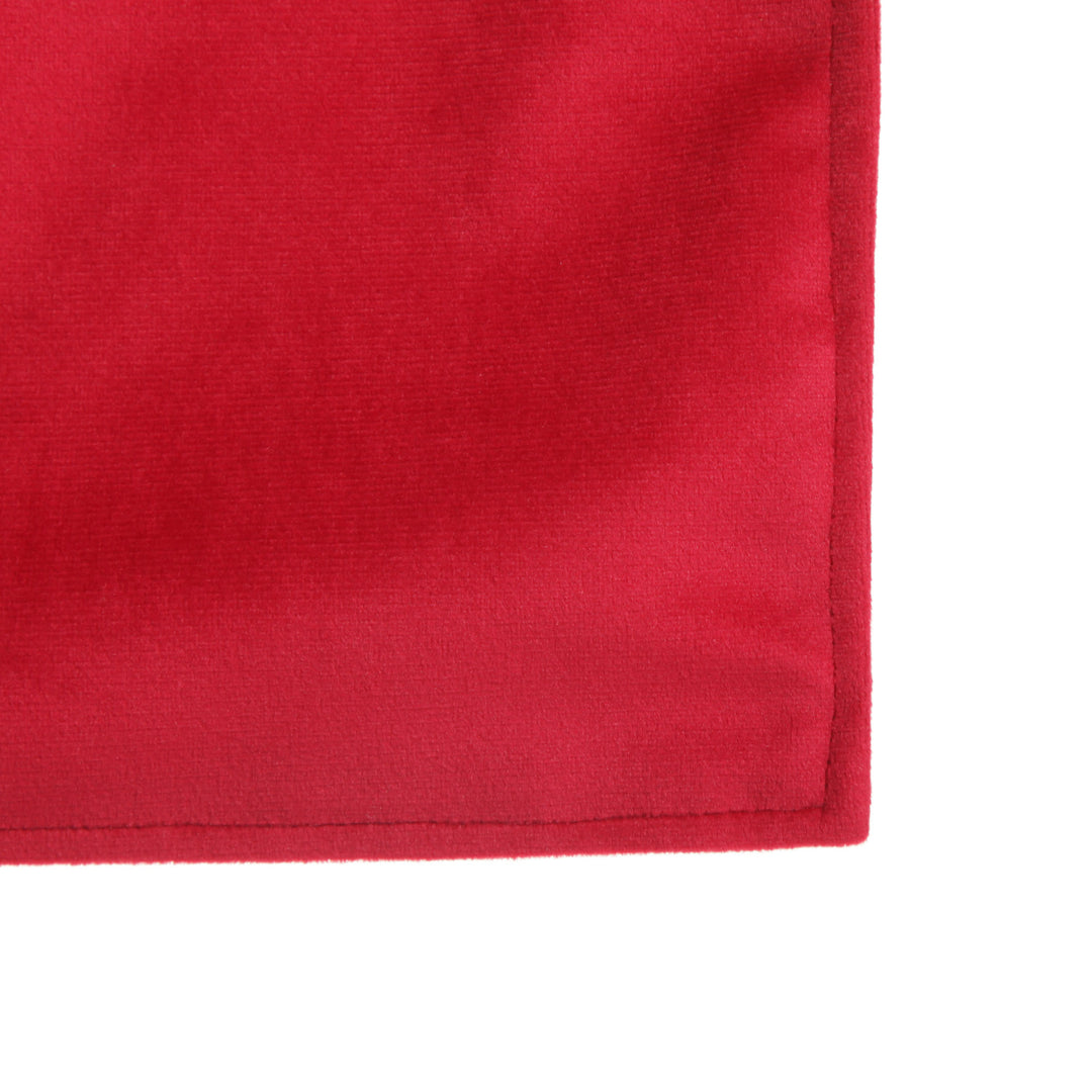 Luxe Dark Red Velvet Lined Table Runner