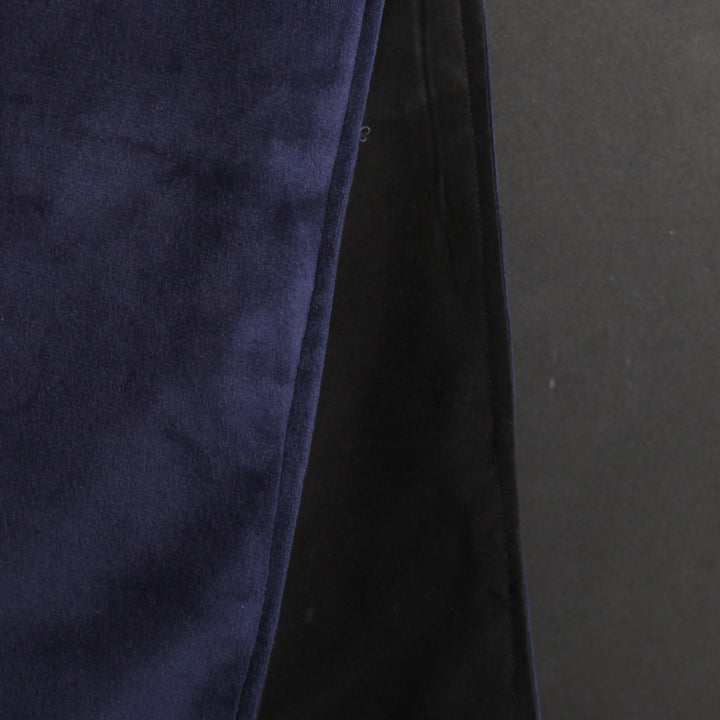 Luxe Navy Blue Velvet Lined Table Runner