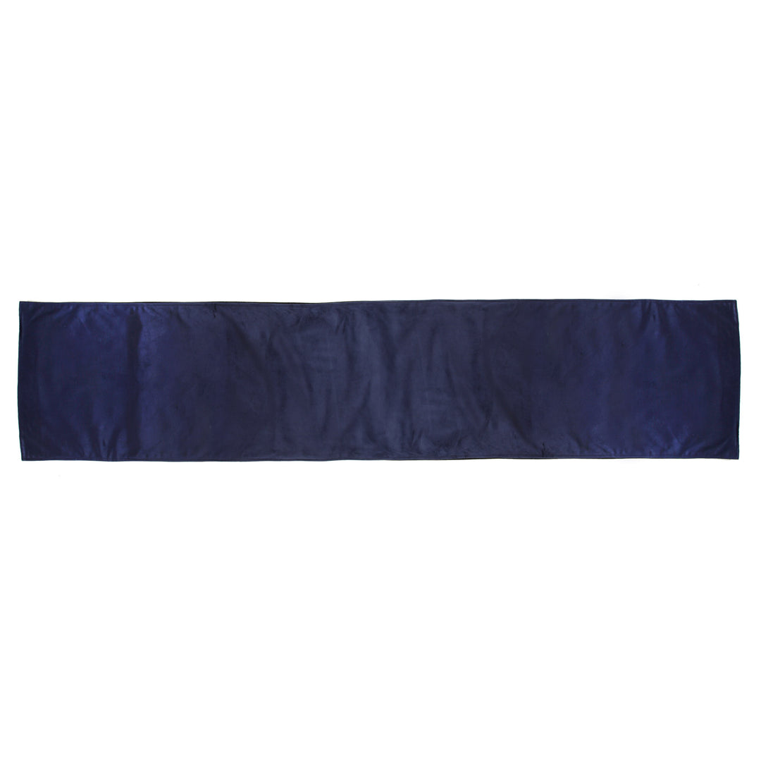 Luxe Navy Blue Velvet Lined Table Runner