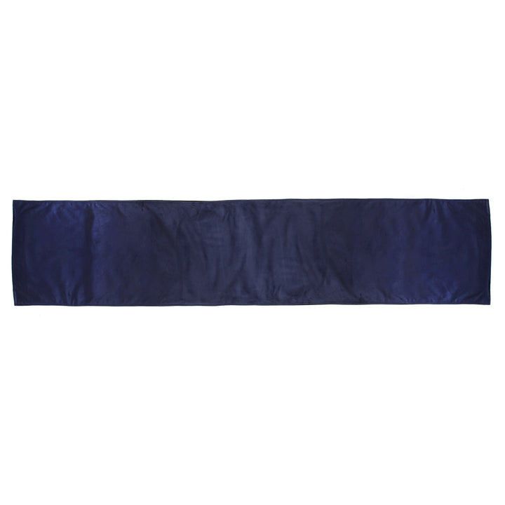 Luxe Navy Blue Velvet Lined Table Runner