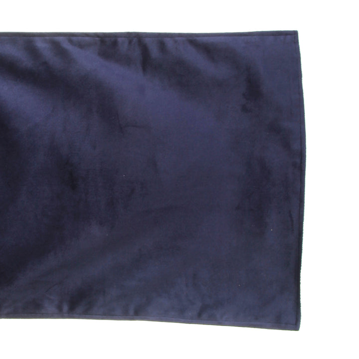 Luxe Navy Blue Velvet Lined Table Runner