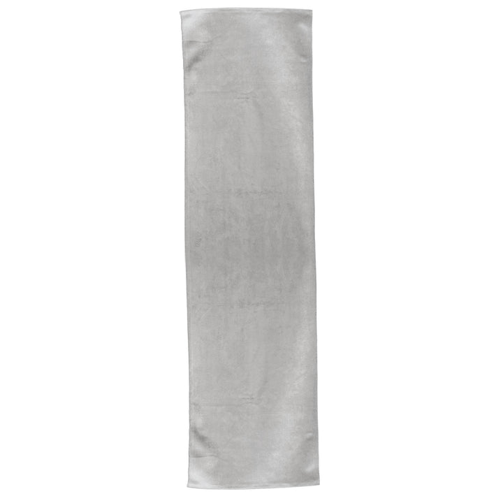 Luxe Silver Velvet Table Runner