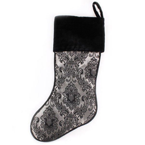 Personalised Luxe Jacquard Christmas Stocking Back
