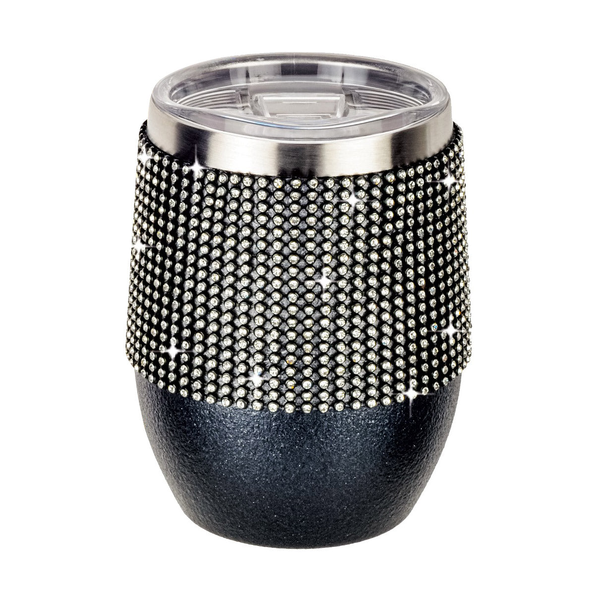 Luxury Black Diamonte Wine Tumbler