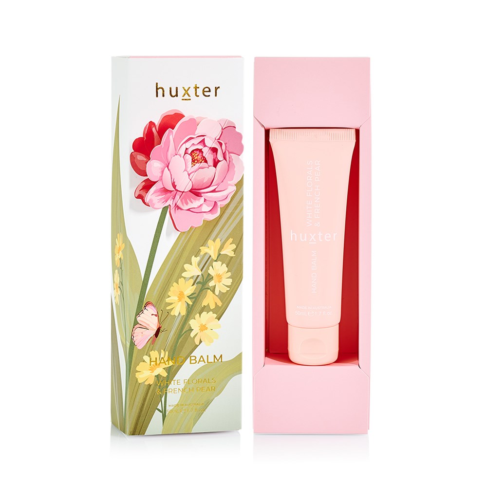 Luxury Hand Balm - Pink Flower - White Florals and French Pear