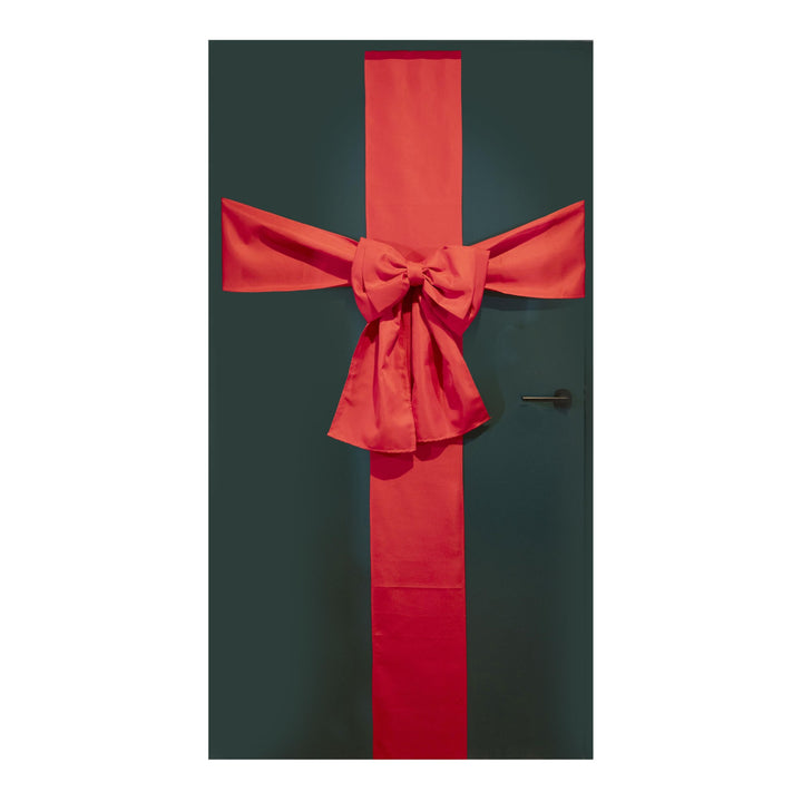 Luxury Red Velvet Door Bow - 200cm