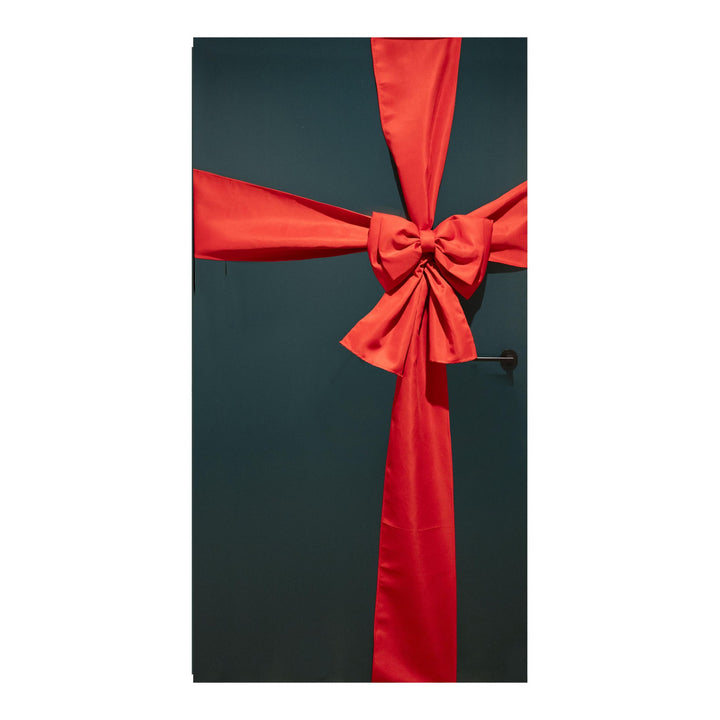 Luxury Red Velvet Door Bow - 200cm
