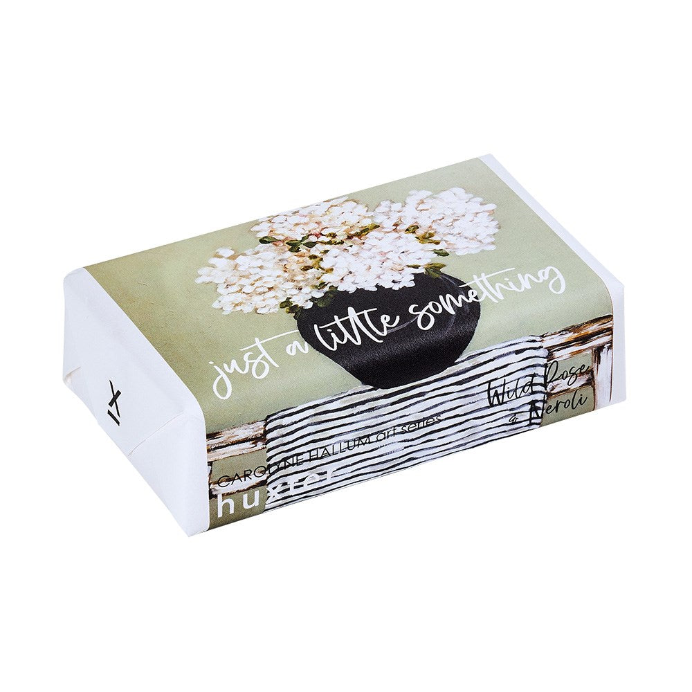 Luxury Soap Bar - Black Vase - Wild Rose and Neroli