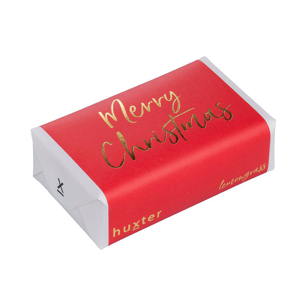 Luxury Soap Bar - Red Merry Christmas - Lemongrass