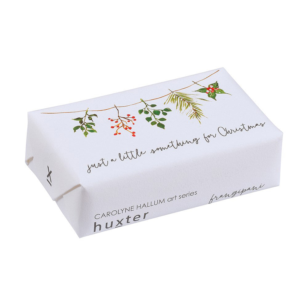 Luxury Soap Bar - White Christmas Bunting - Frangipani