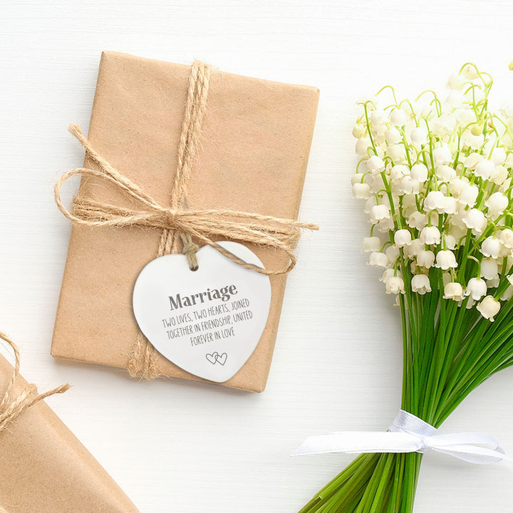 Marriage Hanging Heart Gift Tag Lifestyle