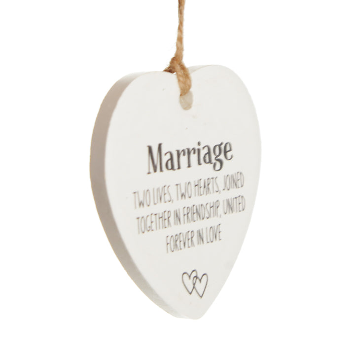 Marriage Hanging Heart Gift Tag