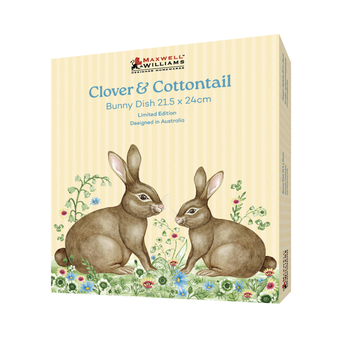 Maxwell and Williams - Clover and Cottontail - Bunny Dish - 21.5x24cm
