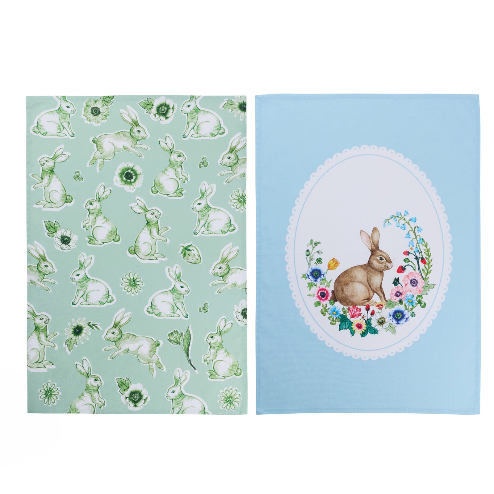 Maxwell and Williams - Clover and Cottontail - Tea Towel - Set of 2 - 50x70cm
