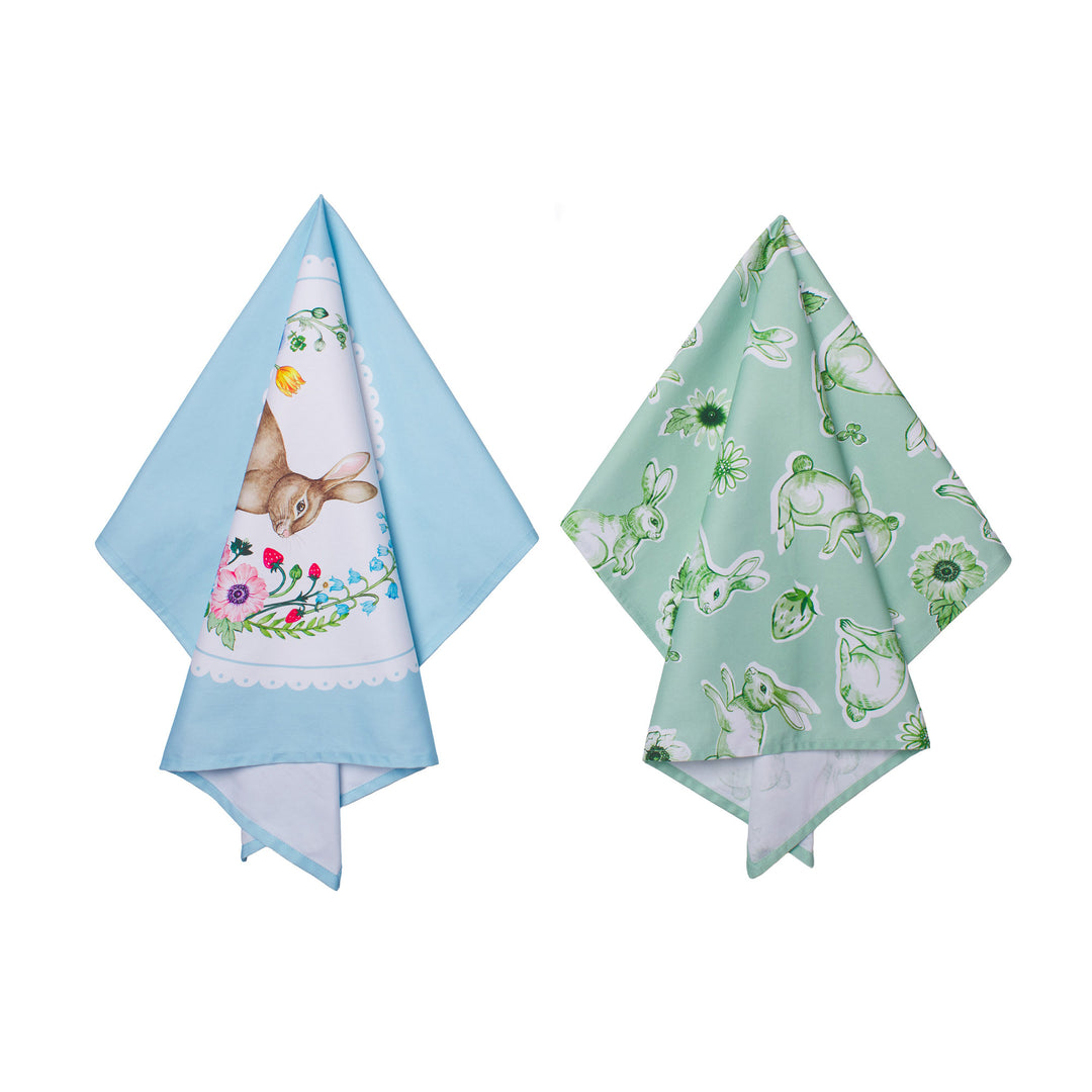 Maxwell and Williams - Clover and Cottontail - Tea Towel - Set of 2 - 50x70cm