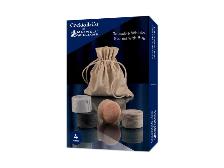 Maxwell and Williams - Cocktail and Co - Large Reusable Whisky Stones - Set of 4