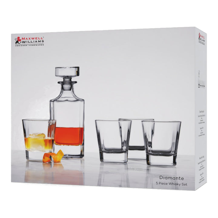 Maxwell and Williams Diamonte Whisky Set 5pcs