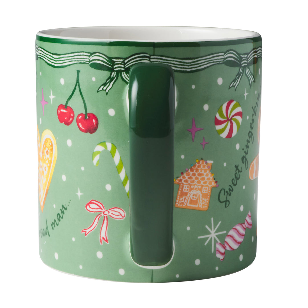 Maxwell and Williams - Falala Mug - Green and Burgundy - Set of 2 - 420ml