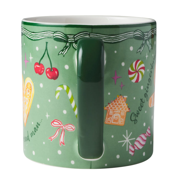 Maxwell and Williams - Falala Mug - Green and Burgundy - Set of 2 - 420ml