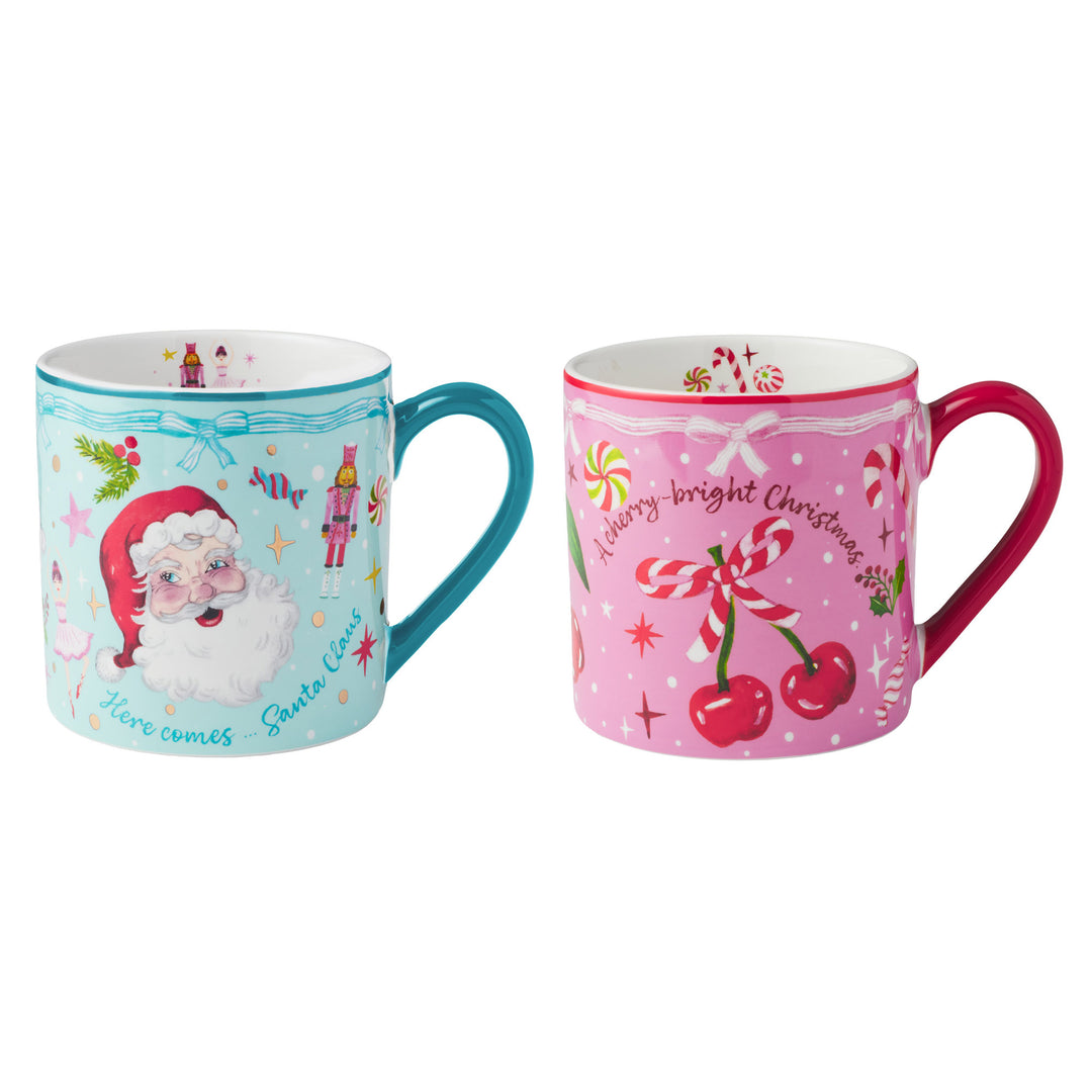Maxwell and Williams - Falala Mug - Pink and Blue - Set of 2 - 420ml
