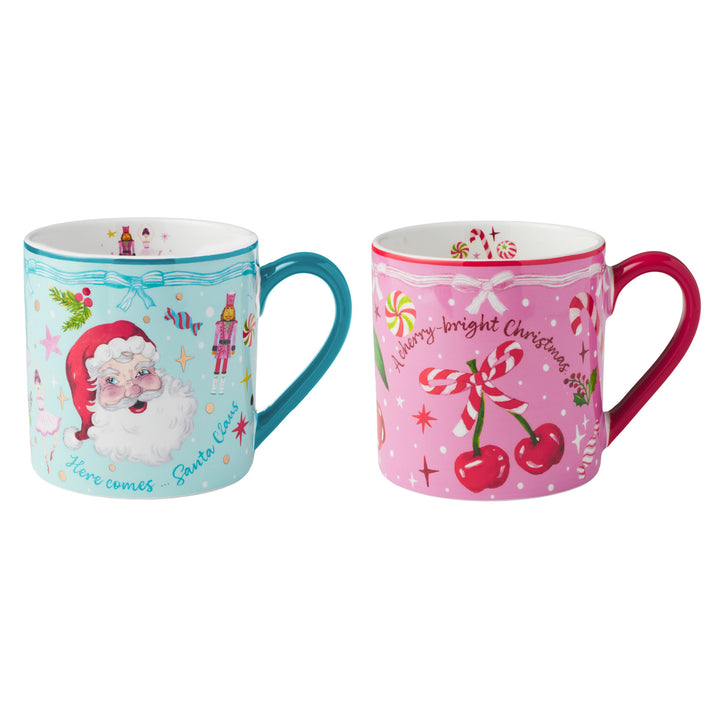 Maxwell and Williams - Falala Mug - Pink and Blue - Set of 2 - 420ml