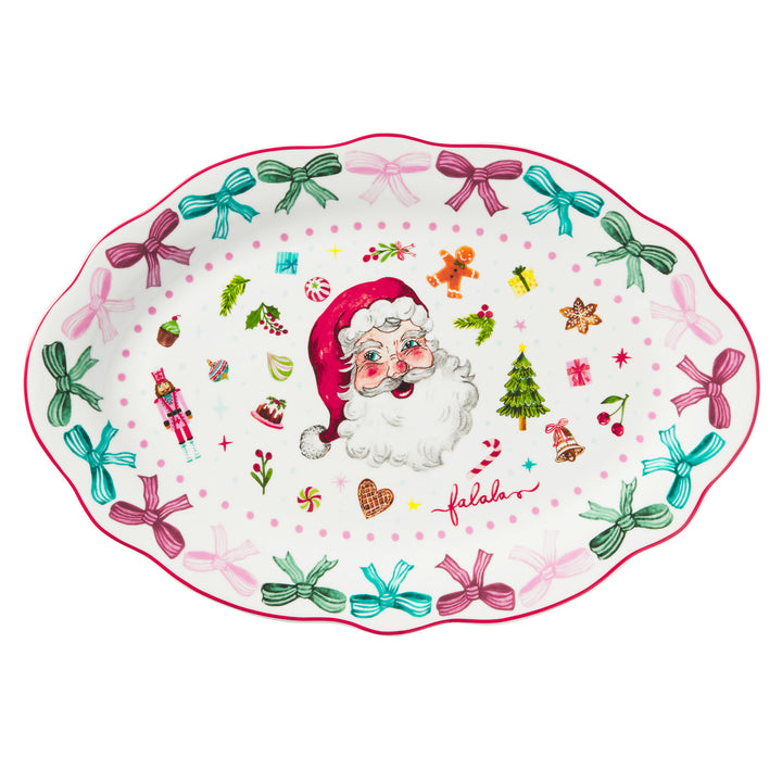 Maxwell and Williams - Falala Santa Oval Platter - 35.5cm
