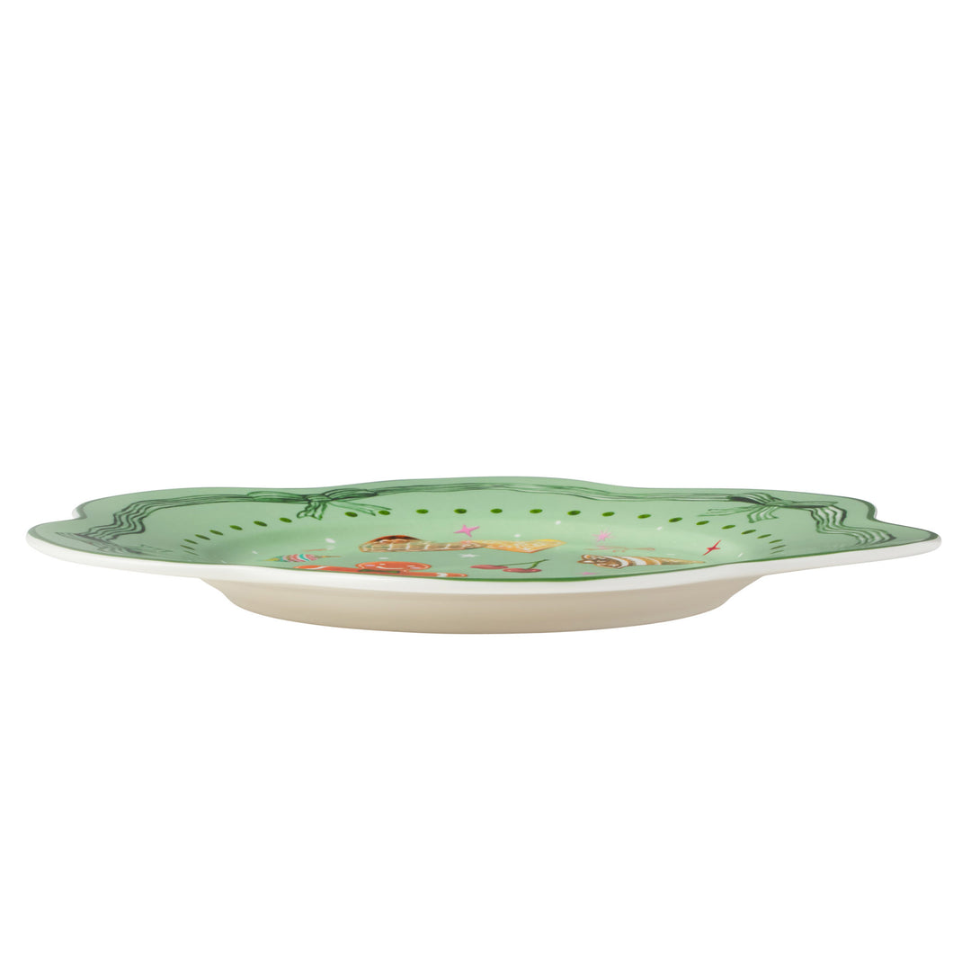 Maxwell and Williams - Falala Scalloped Rim Plate - Green - 21.5cm