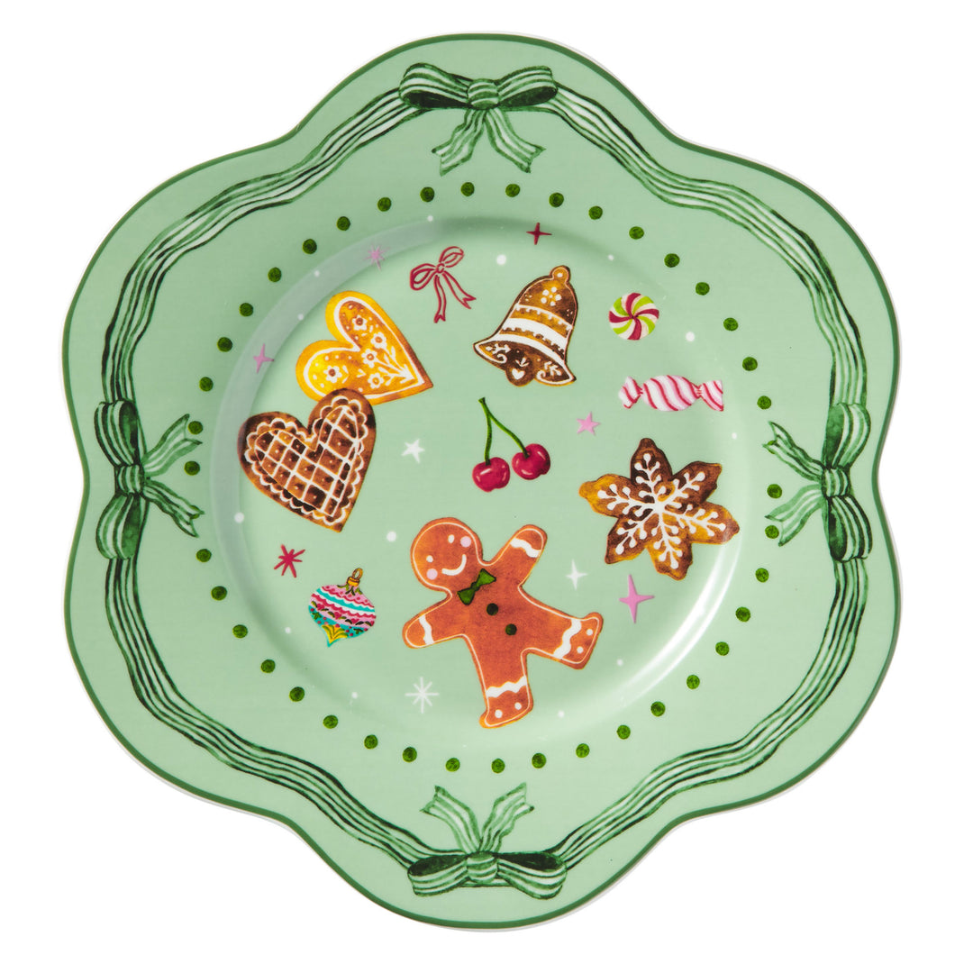 Maxwell and Williams - Falala Scalloped Rim Plate - Green - 21.5cm