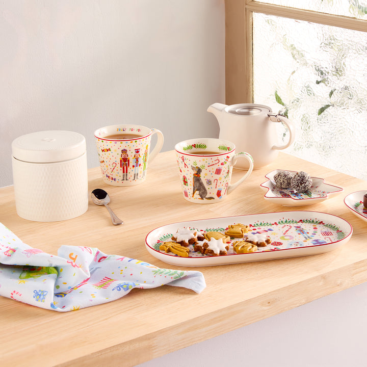 Maxwell and Williams Jolly Joy Joy Christmas Tea Towel