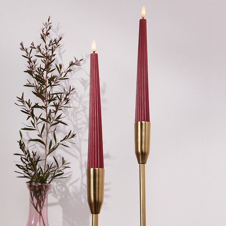 Maxwell and Williams Lets Get Lit LED Taper Wax Candles Set of 2
