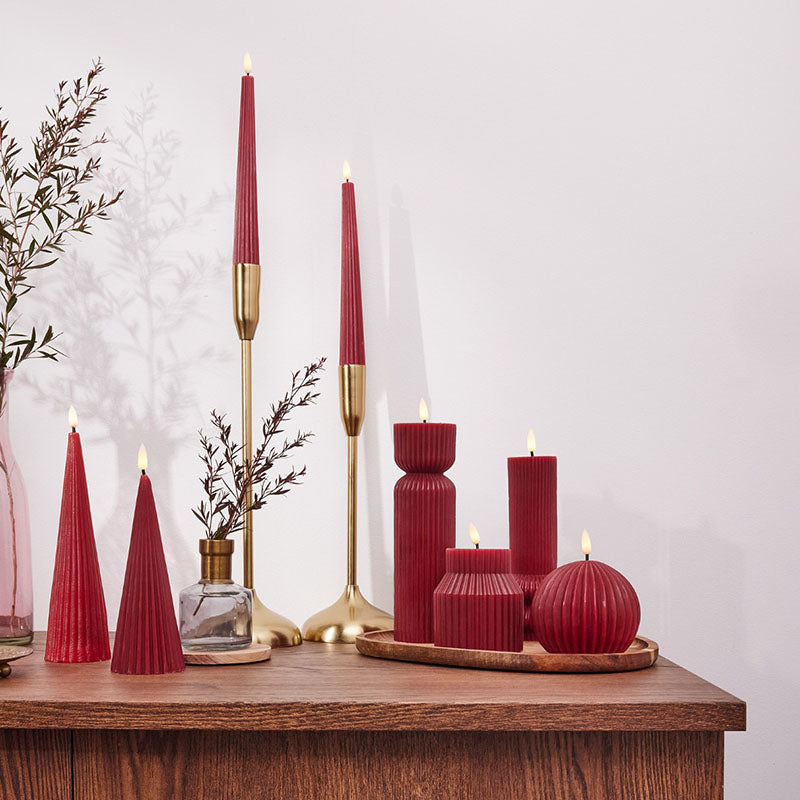 Maxwell and Williams Lets Get Lit LED Taper Wax Candles Set of 2