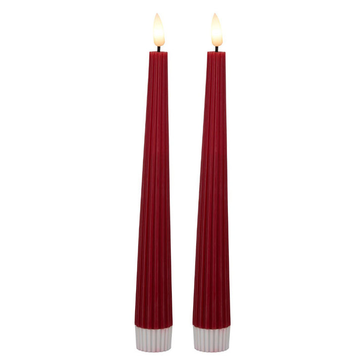 Maxwell and Williams Lets Get Lit LED Taper Wax Candles Set of 2