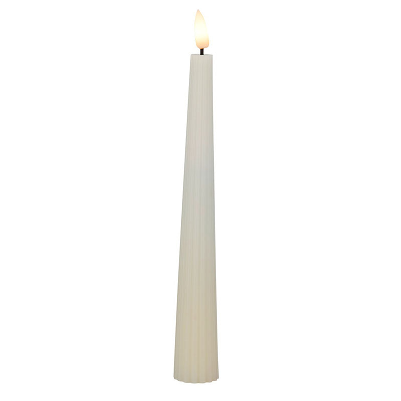 Maxwell and Williams Lets Get Lit LED Taper Wax Candle Soy - Set of 2 (24cm)