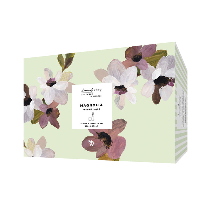 Maxwell and Williams - Love Anna - Magnolias Candle and Diffuser Set