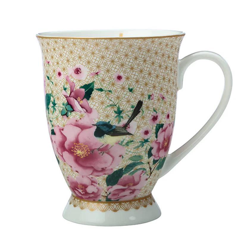 Maxwell and Williams Teas and C's Silk Road - Footed Mug – White 300ml