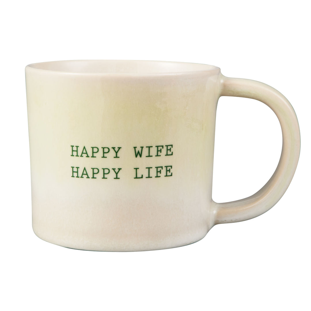 Maxwell and Williams - The Mug Club Quotes - Happy Wife Happy Life - 350ML