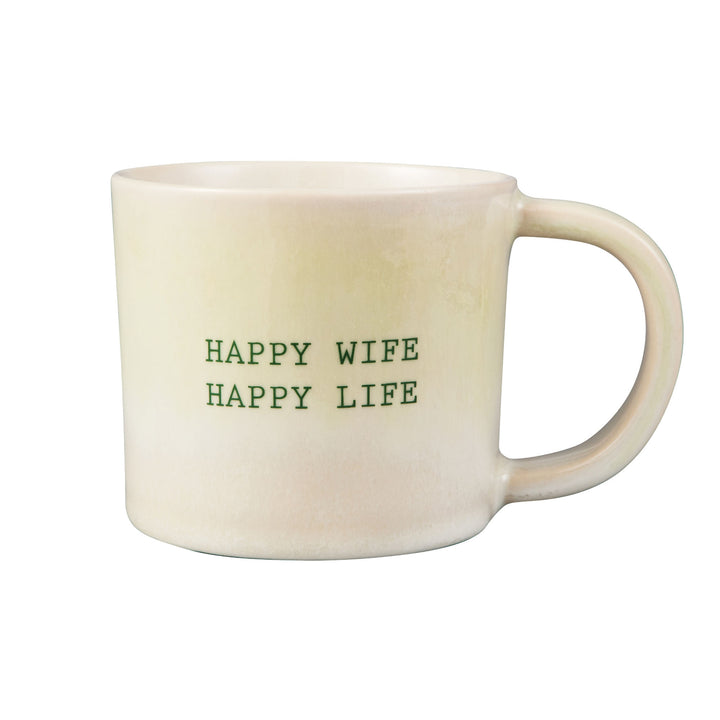 Maxwell and Williams - The Mug Club Quotes - Happy Wife Happy Life - 350ML