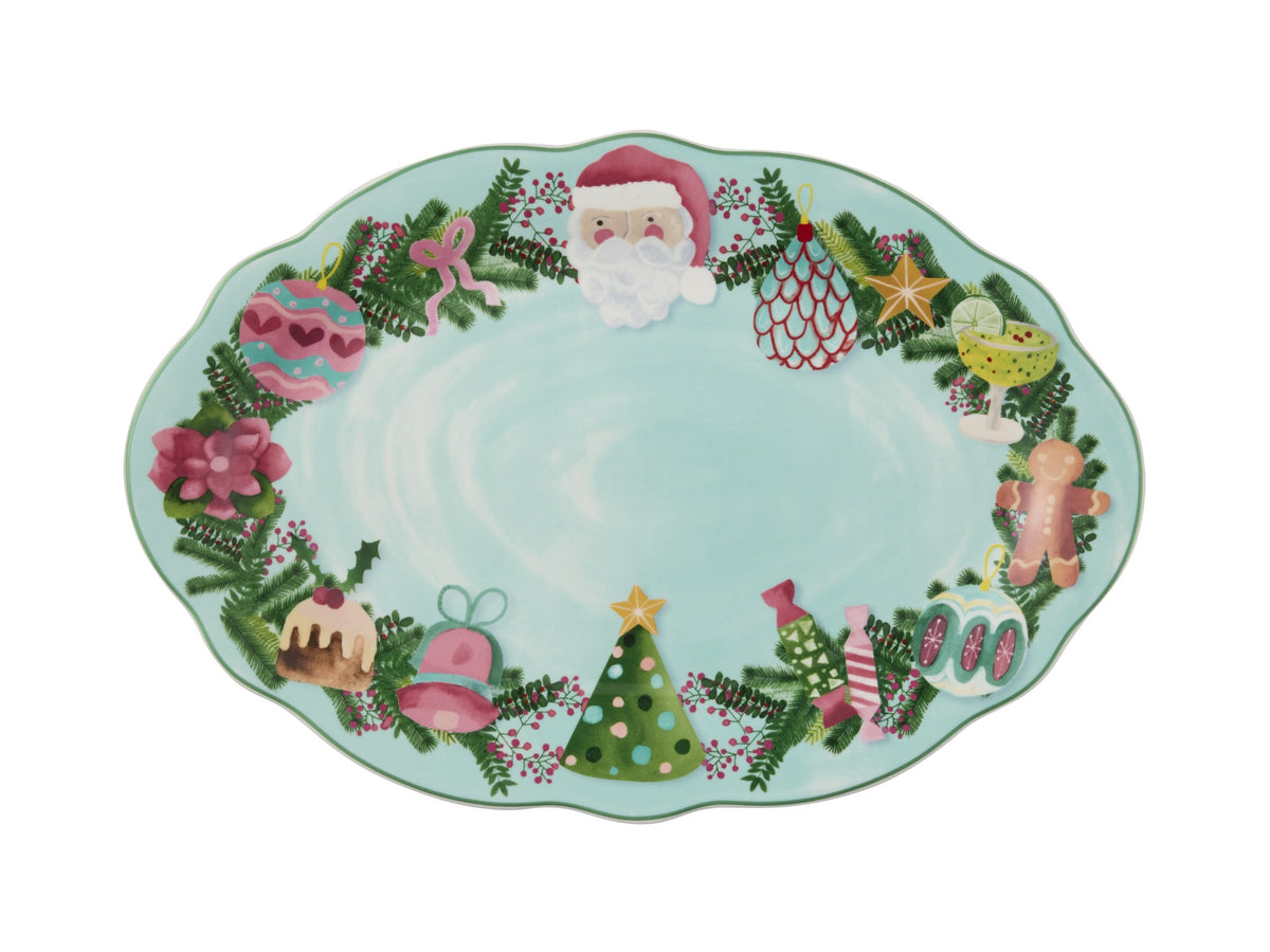 Maxwell and Williams - Tis the Season Oval Platter 35x24cm