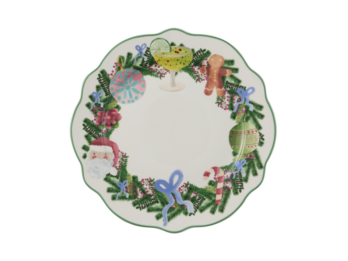 Maxwell and Williams - Tis the Season White Scallop Rim Plate 20cm(D)