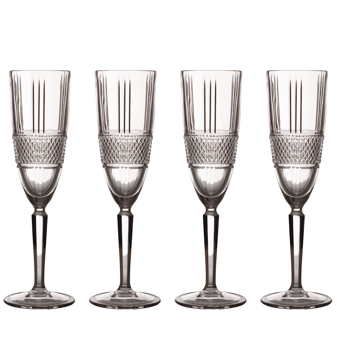 Maxwell and Williams Veron Flute Glass 150ml - Set of 4