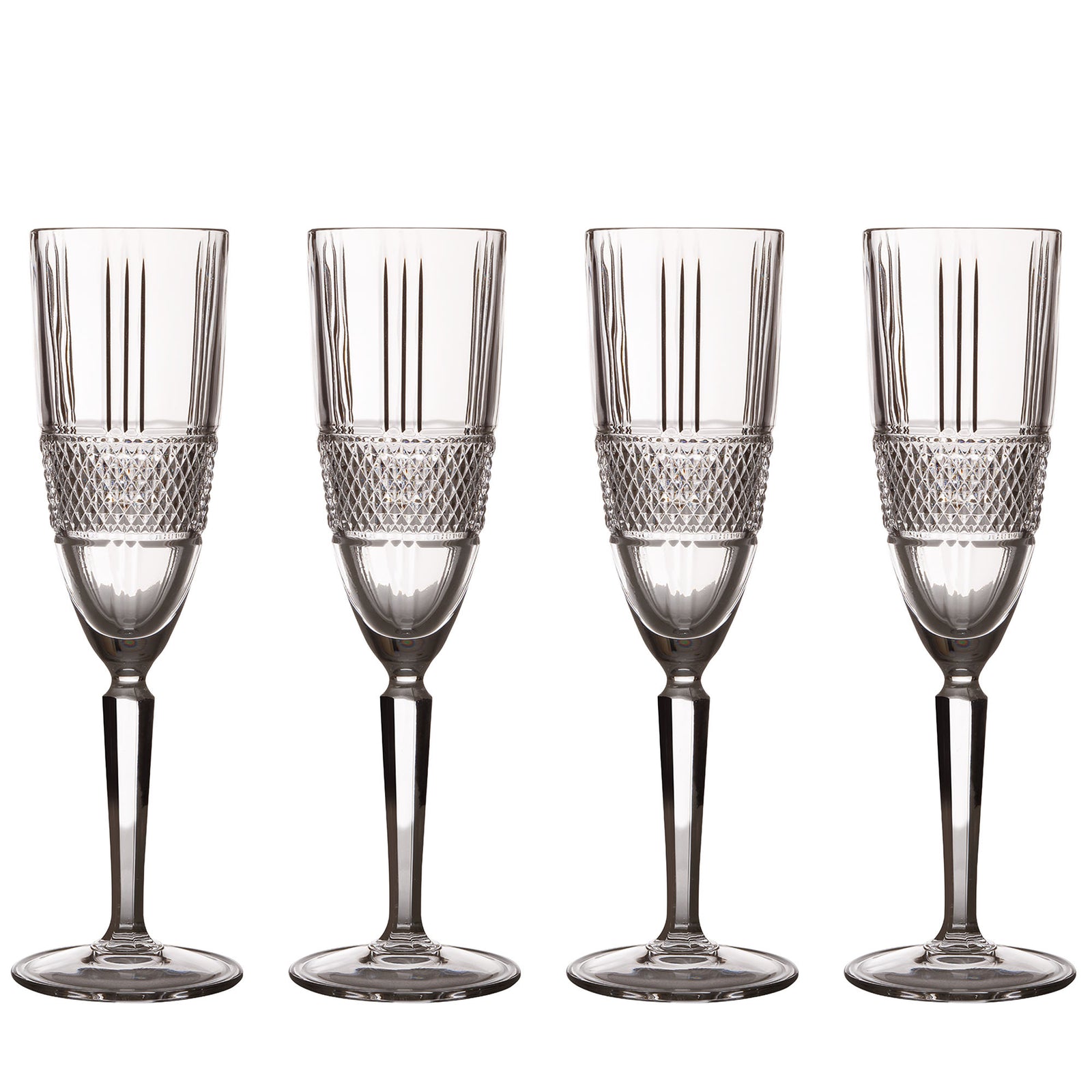 Maxwell and Williams Veron Flute Glass 150ml - Set of 4