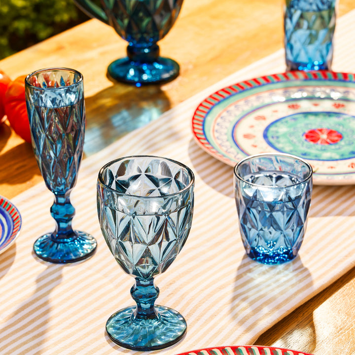 Maxwell and Williams - Casa Domani - Blue Wine Glass - Set of 4
