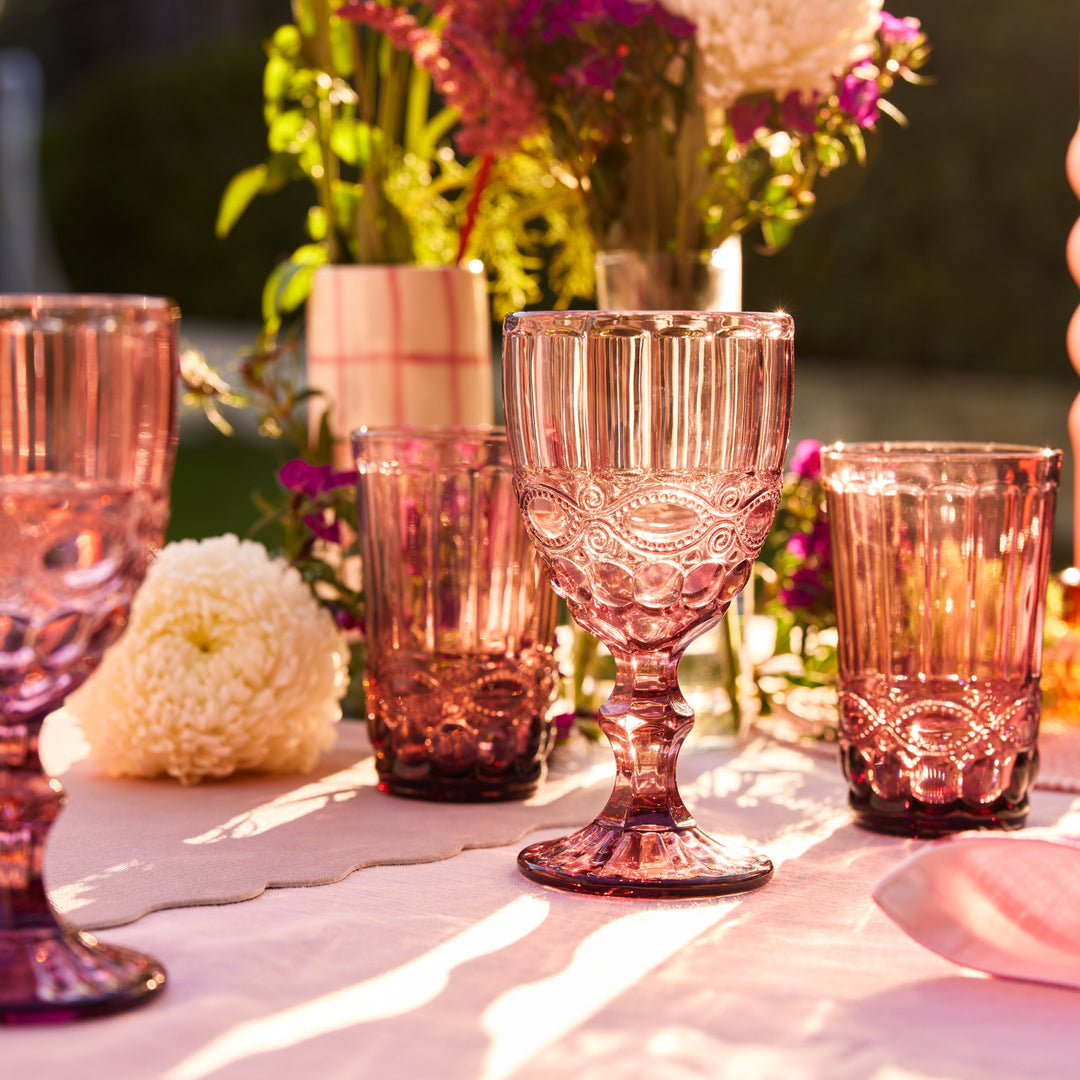 Maxwell and Williams - Casa Domani - Pink Highball Glass - Set of 4