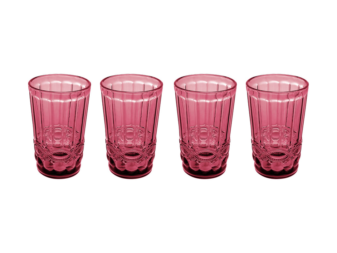 Maxwell and Williams - Casa Domani - Pink Highball Glass - Set of 4