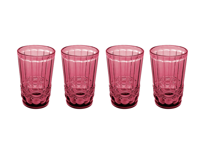 Maxwell and Williams - Casa Domani - Pink Highball Glass - Set of 4