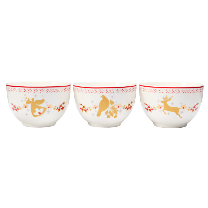 Maxwell and Williams - Classic Christmas Bowls - Set of 3