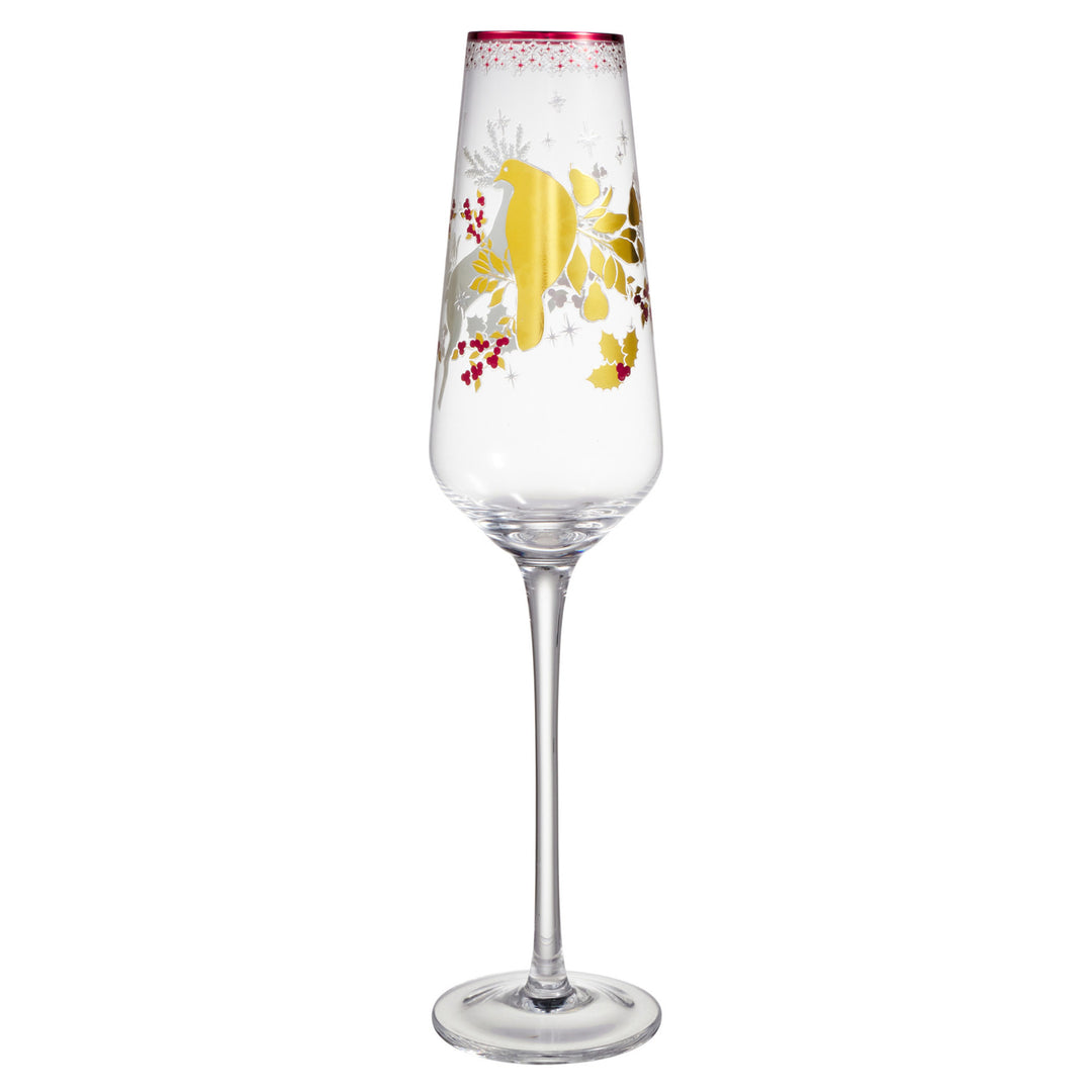 Maxwell and Williams - Classic Christmas Champagne Flute - Set of 2 - 240ml