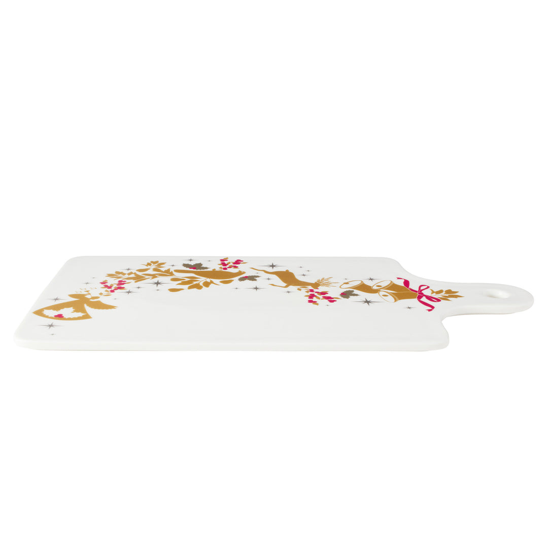 Maxwell and Williams - Classic Christmas - Cheese Paddle and Knife Set